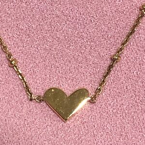 KS 925 Sterling Silver Gold Heart Bracelet